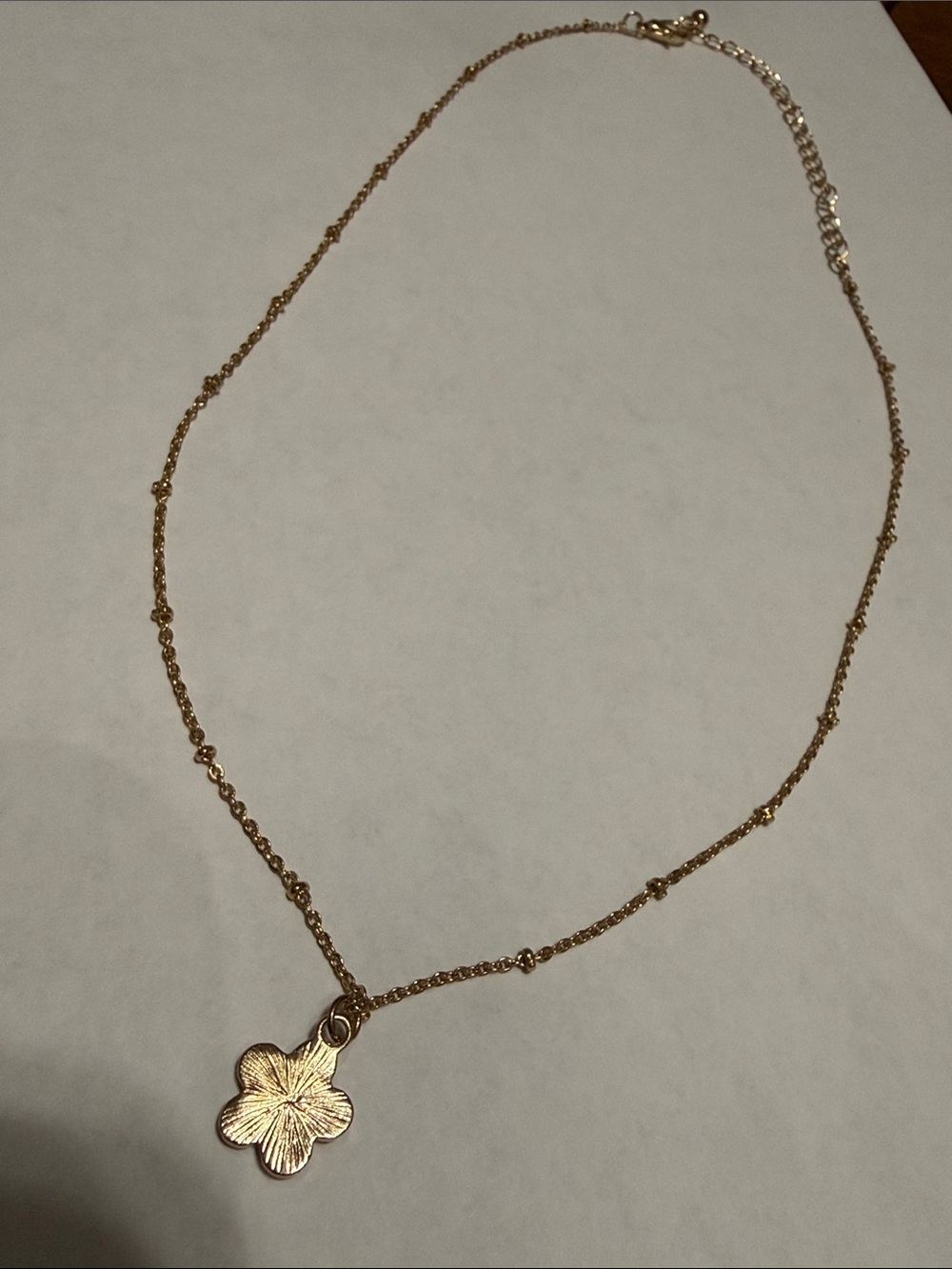 Gold Plated Flower Pendant Necklace From Anthropologie!!🔥🔥🔥 - Picture 5 of 13